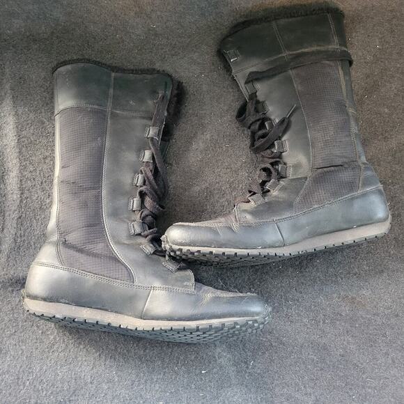 Timberland Grammercy Tall Leather Black Boots Fur Waterproof Winter Size 9 - Picture 15 of 15